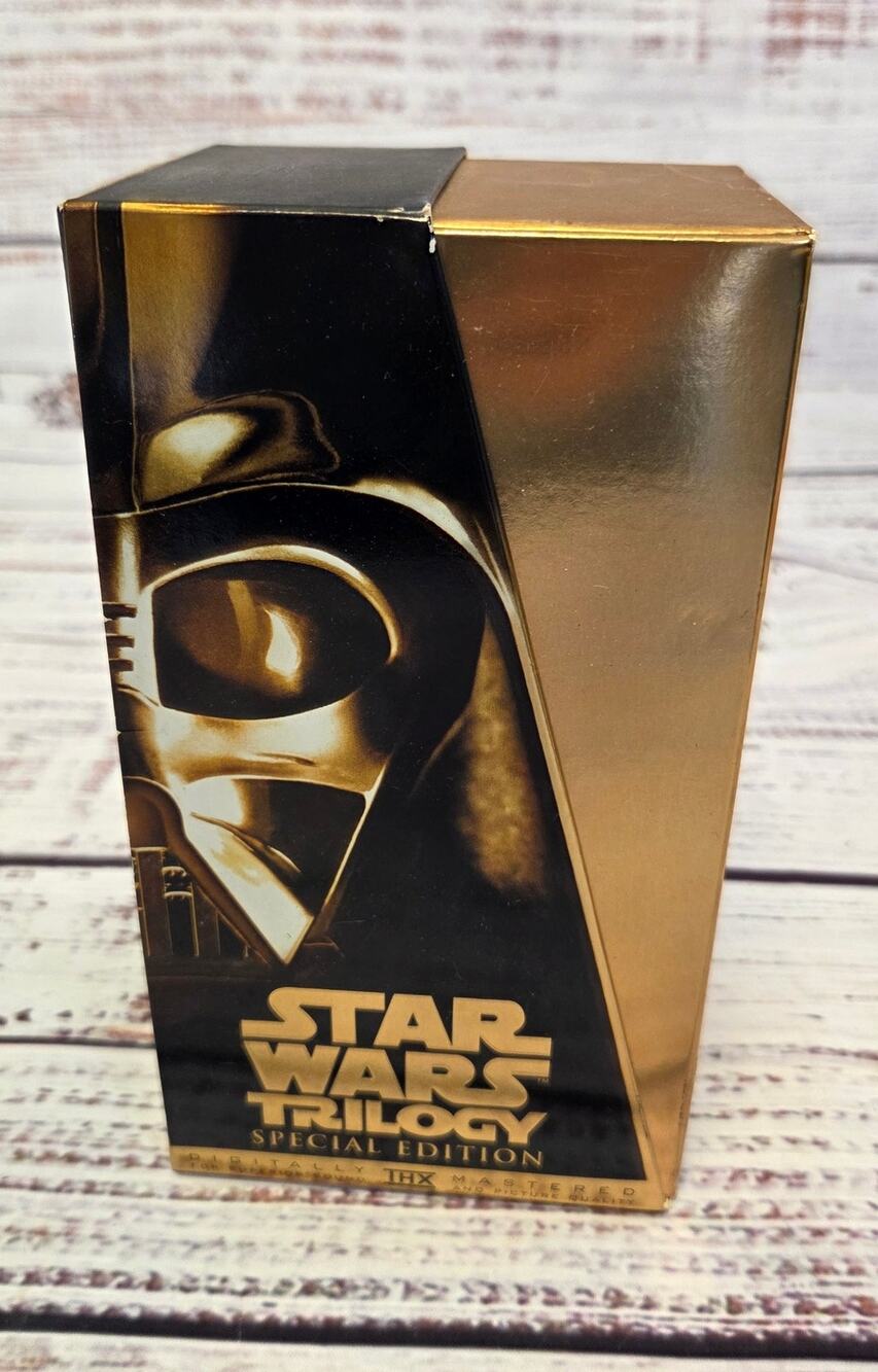 Star Wars Trilogy Special Edition Gold VHS Box Set 1997 Darth Vader